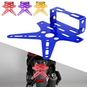 Kojooin 1 Set Motorcycle License Plate Frame Aluminum Alloy Angle Adjustable Licence Plate Holder Modified Parts